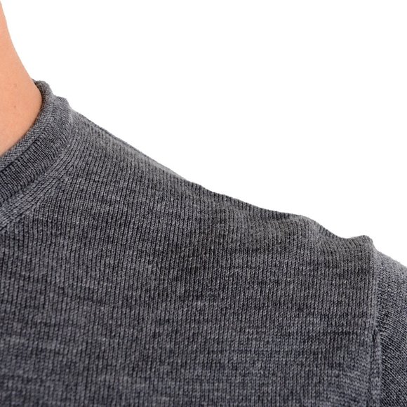 Roberto Cavalli 100% Wool Gray Crewneck Sweater - Picture 4 of 6